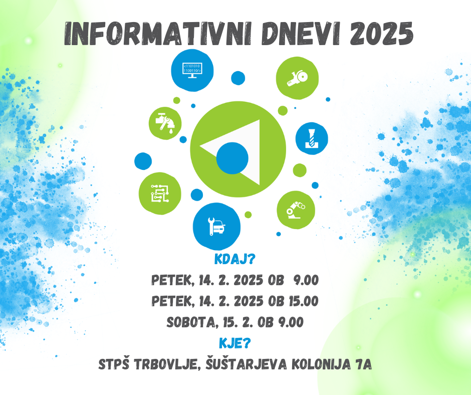 Informativni dnevi 2025, 14. in 15. februarja 2025.